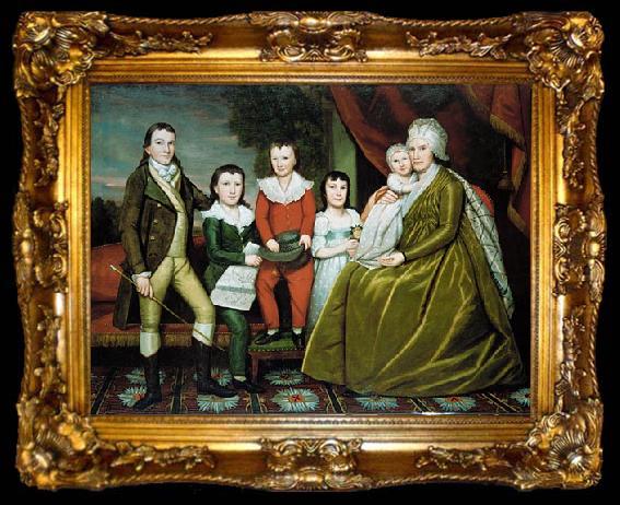 framed  Ralph Earl Earl Ralph Mrs Noah Smith And Her Children, ta009-2